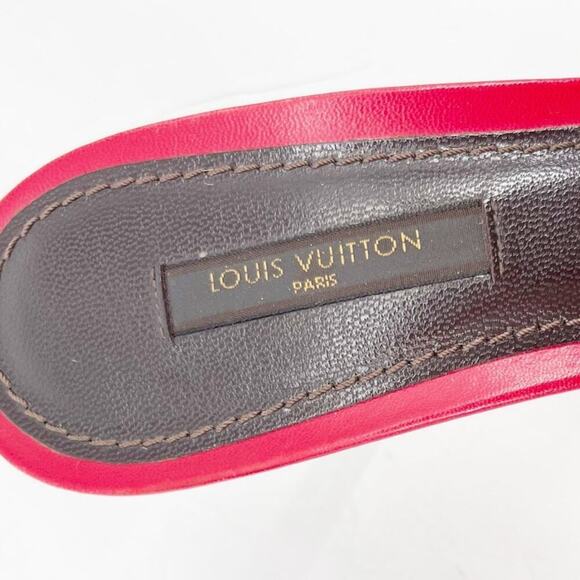 Louis Vuitton Vintage Tricolor Damier Calf Hair Bow Slide Sandals Mule EU 39.5 - Picture 11 of 14